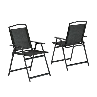 Gardeon Outdoor Chairs Portable Folding Camping Chair Steel Patio Furniture