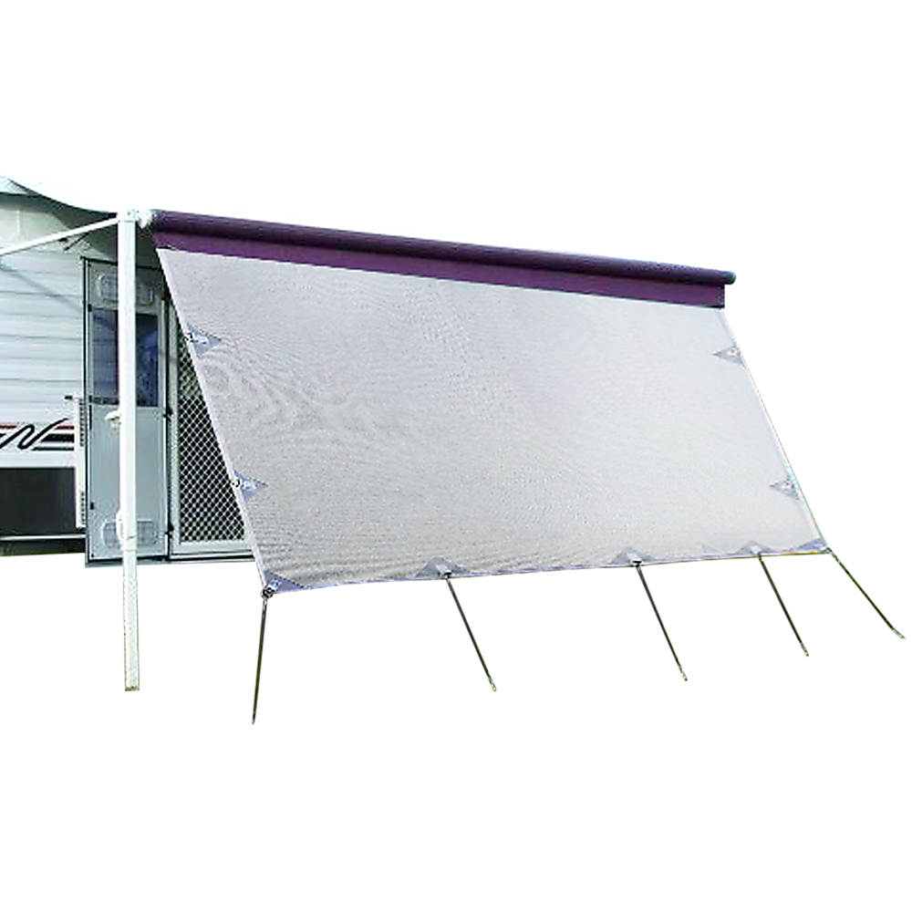 4.9m Caravan Privacy Screen Side Sunscreen Sun Shade for 17' Roll Out Awning