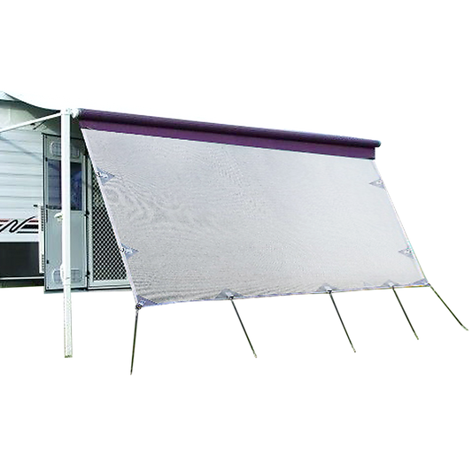 4.6m Caravan Privacy Screen Side Sunscreen Sun Shade for 16' Roll Out Awning