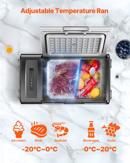 VEVOR Portable Car Refrigerator Freezer Compressor 20L Single Zone for Car Home