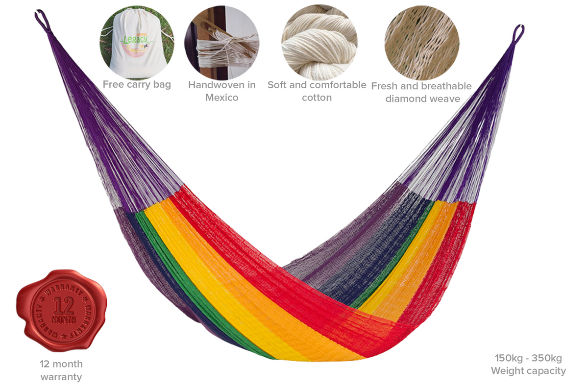 The Power nap Mayan Legacy hammock in Rainbow Colour