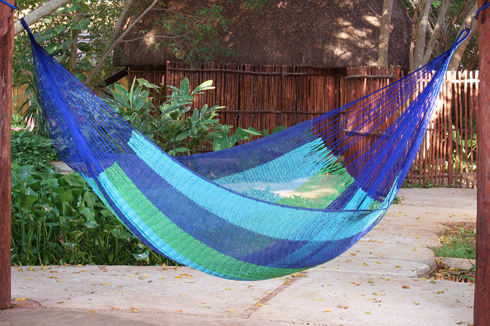 Mayan Legacy Bed Cotton hammock - in Oceanica colour